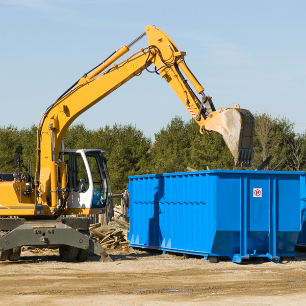 are there any restrictions on where a residential dumpster can be placed in Anadarko OK